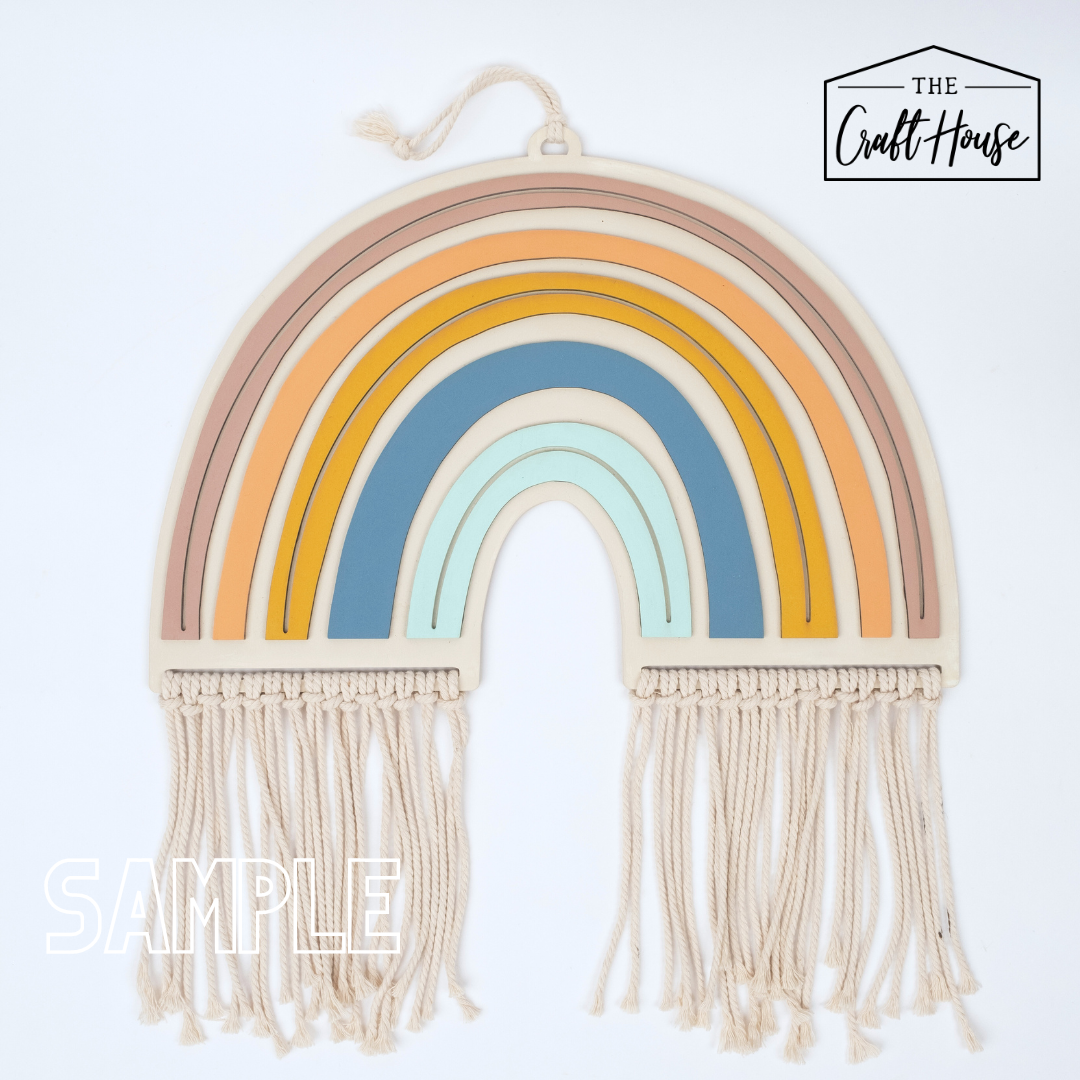 Macrame Rainbow Blank