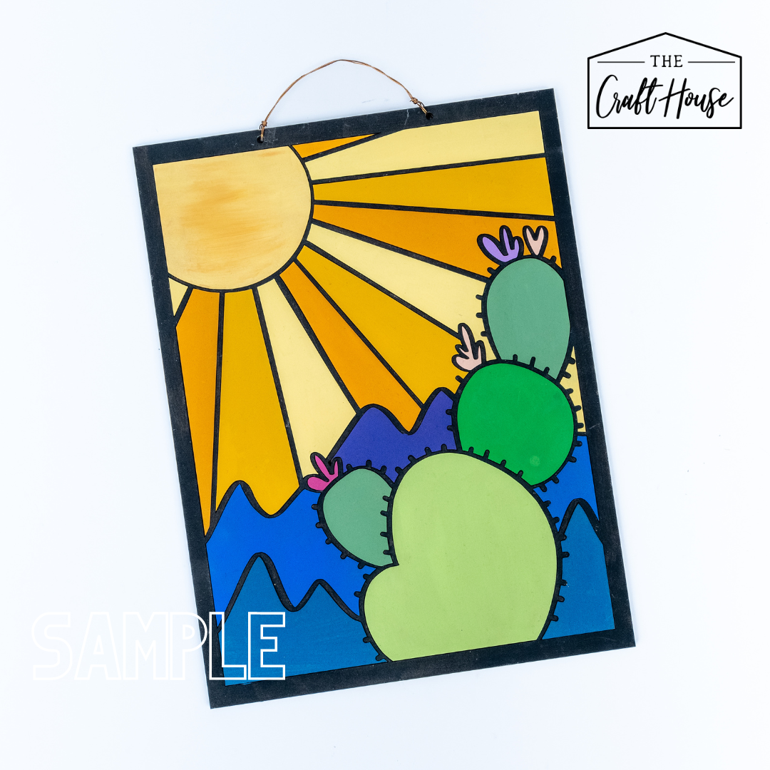 Cactus "Stained Glass" Blank