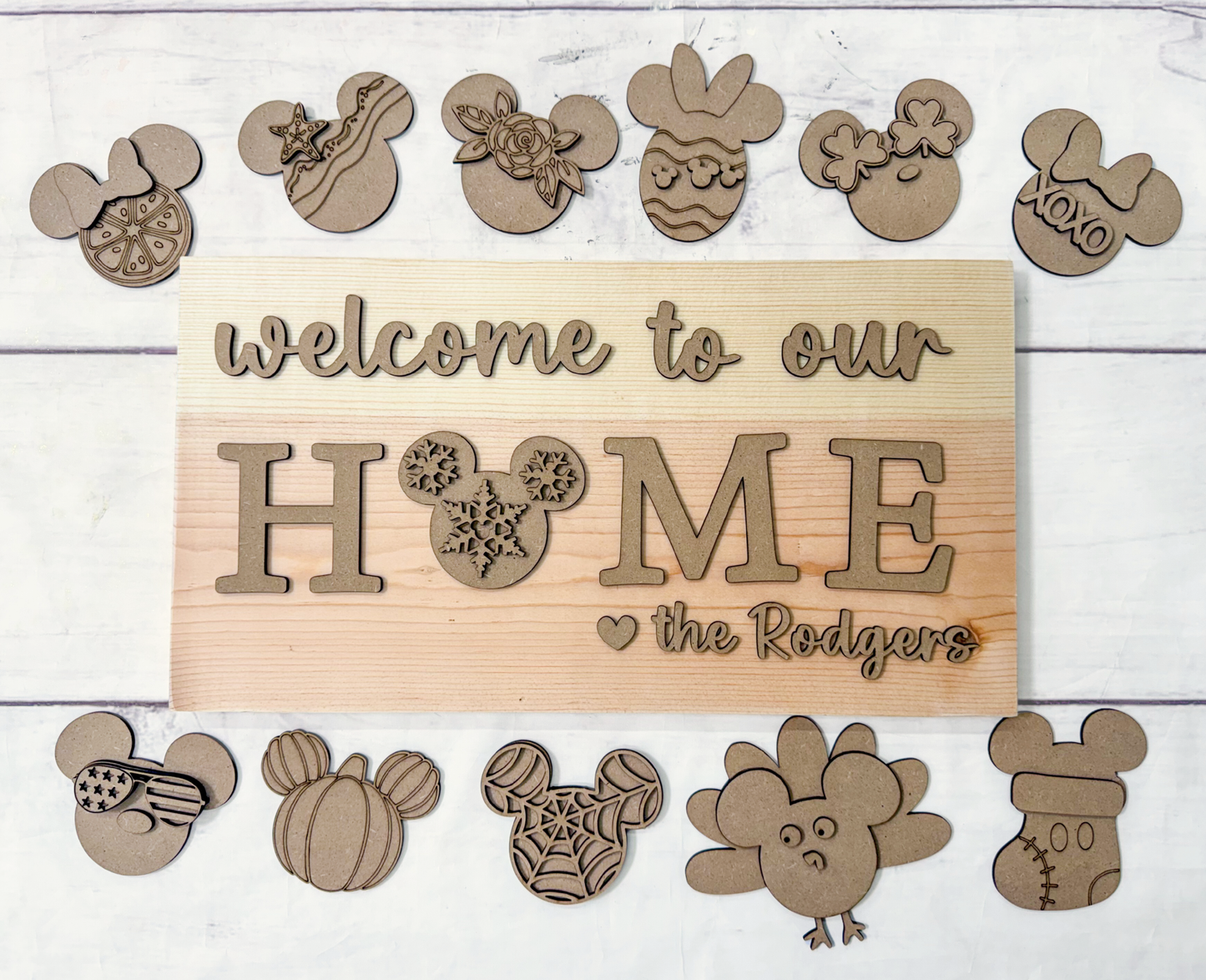 Interchangeable Mouse Ears Sign