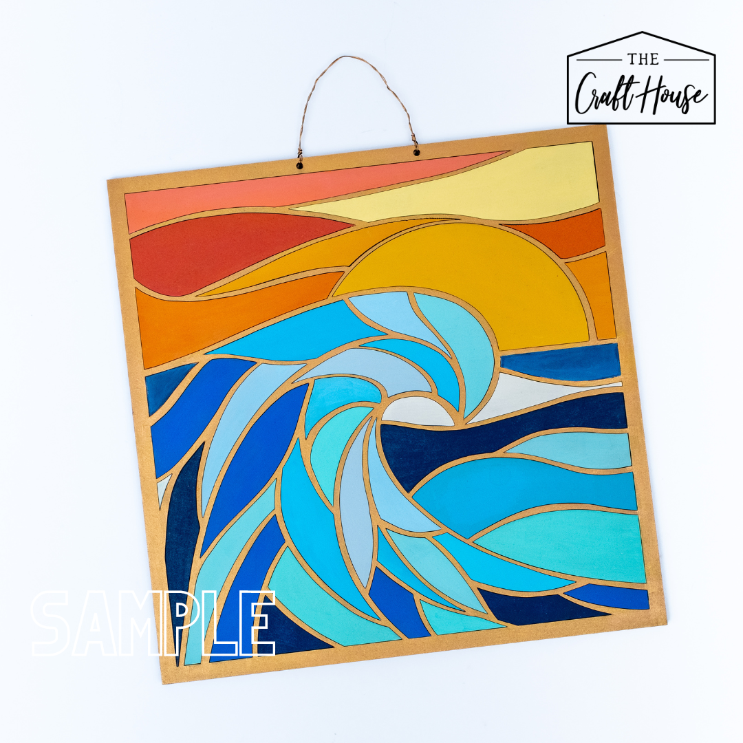 Ocean "Stained Glass" Blank