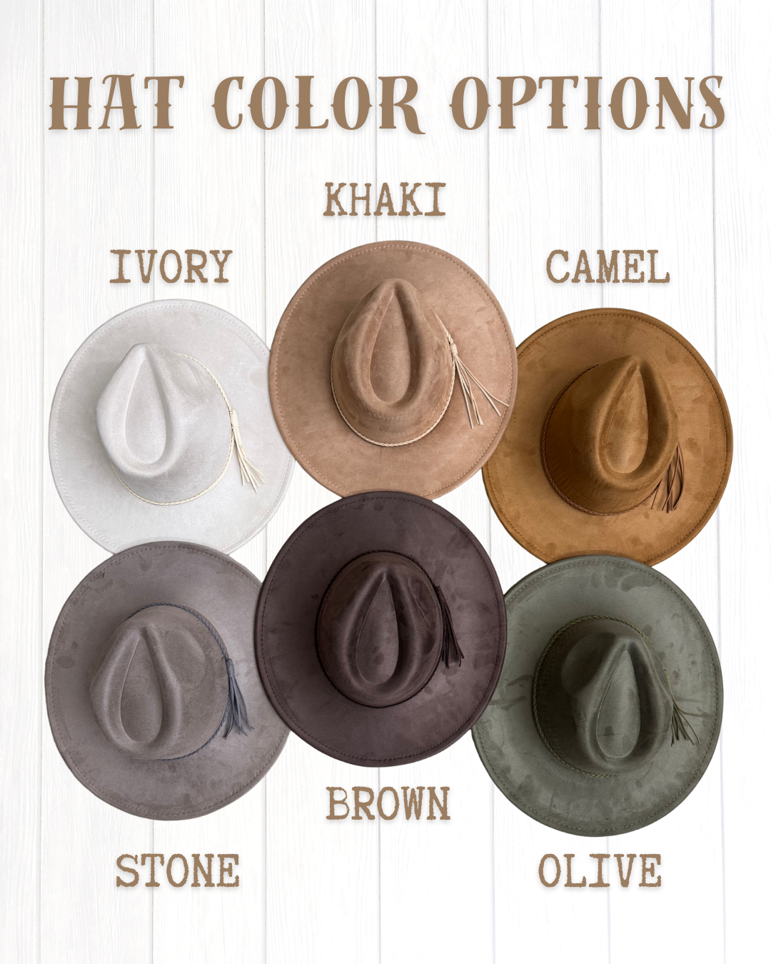 IVORY Wide Brim Hat