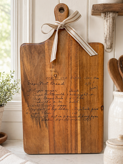 Recipe Cutting Board