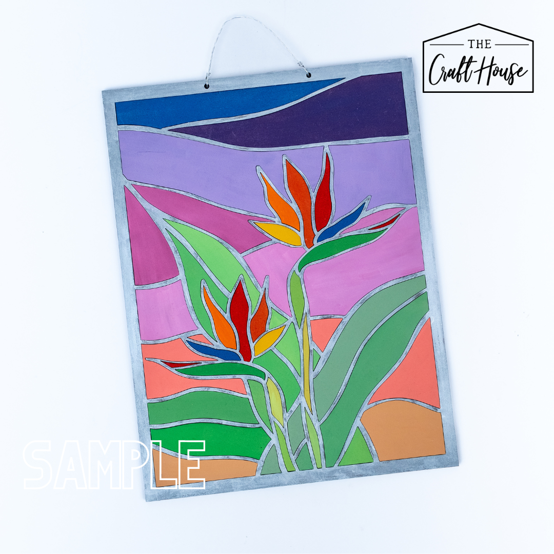 Bird of Paradise "Stained Glass" Blank