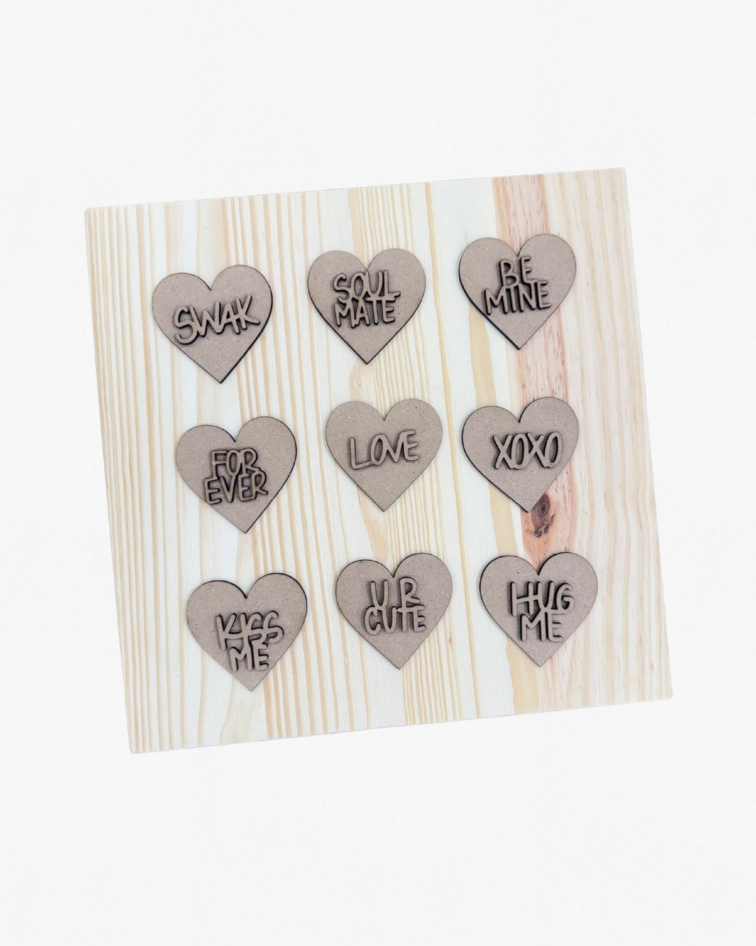 Conversation Hearts Porch Post Sign