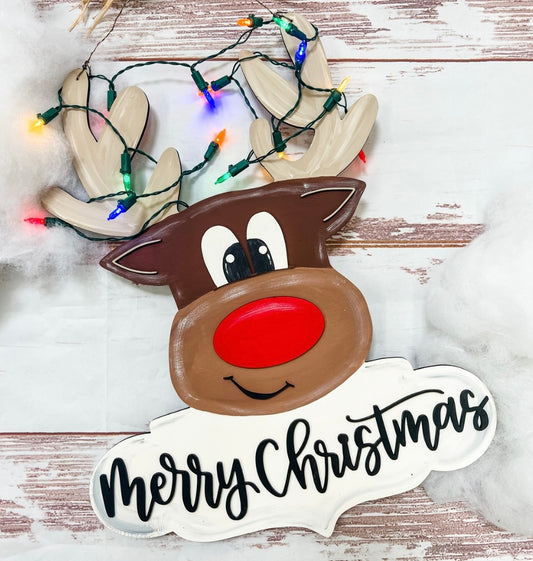 DAILY DEAL: Rudolph Door Hanger Blank