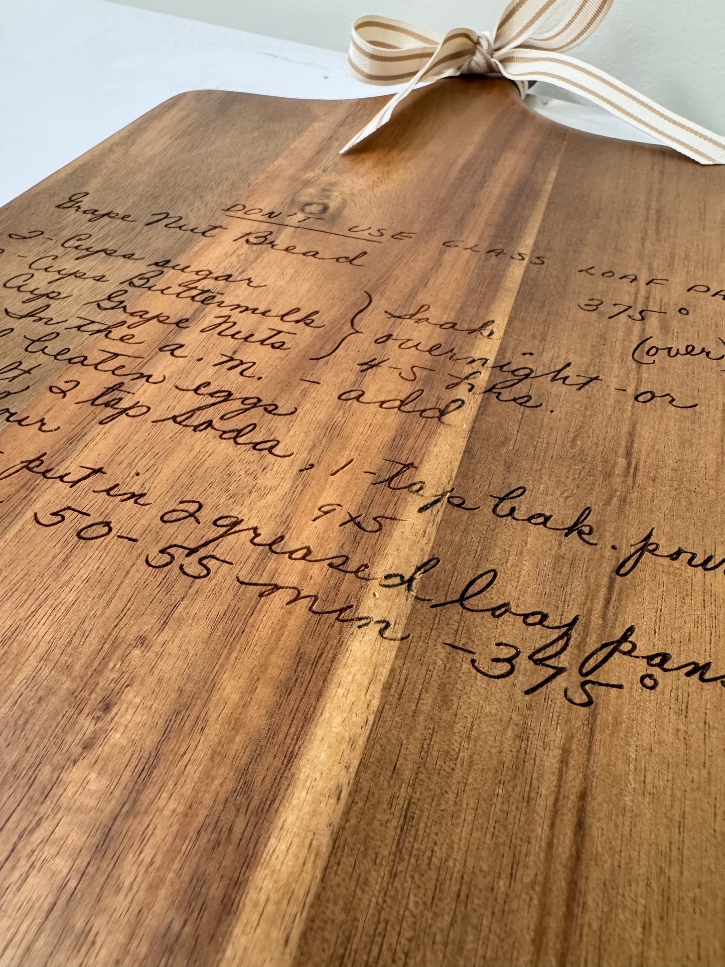 Recipe Cutting Board