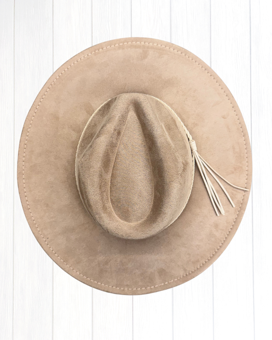 KHAKI Wide Brim Hat