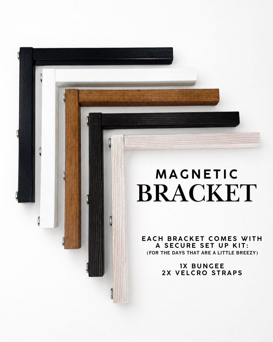 Tent Signs: Magnetic L Bracket